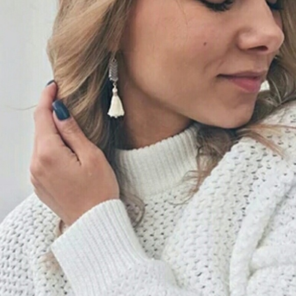 ❤️1 Left❤️Natural Chevron Hematite Dangle Tassels - Picture 2 of 7